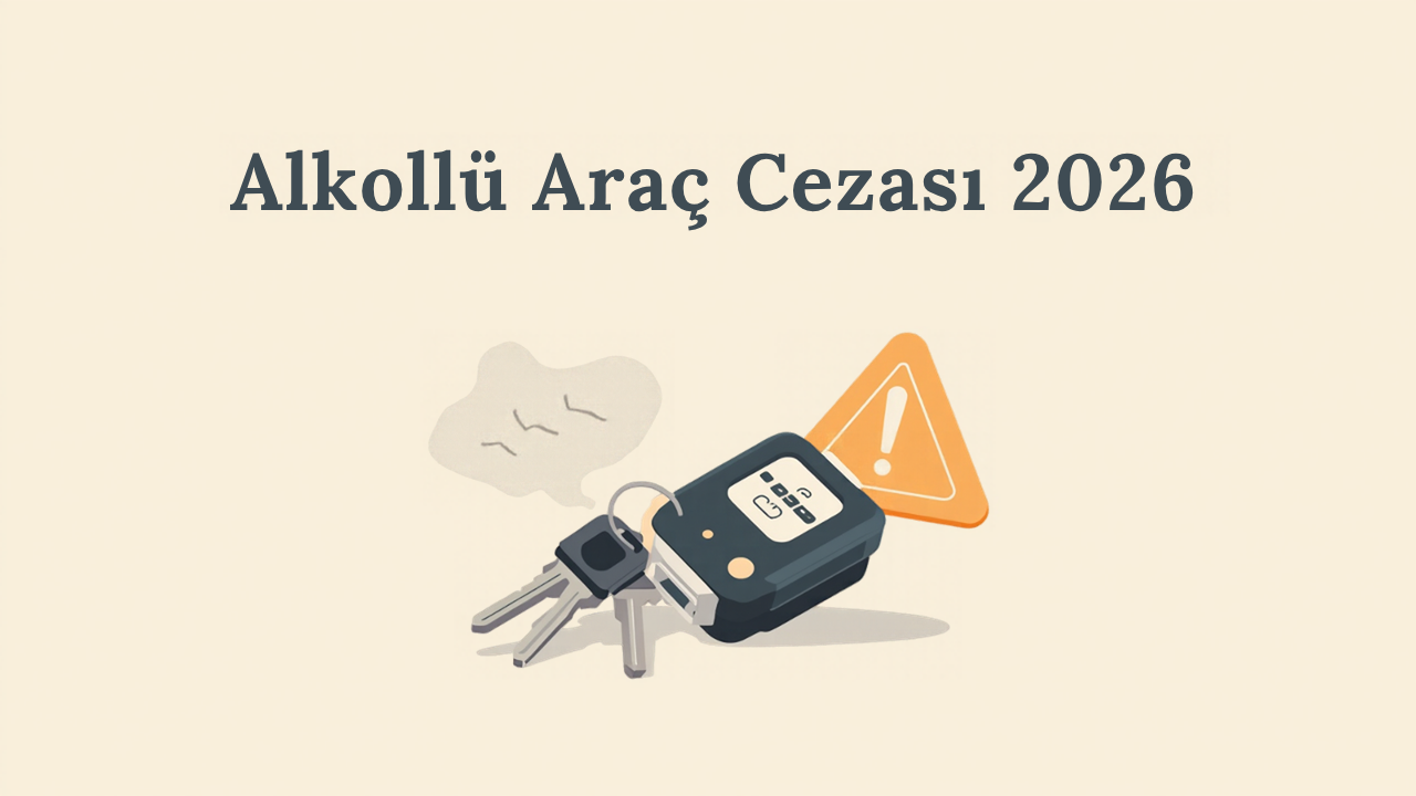 Alkollü araç kullanma cezası 2026 görseli