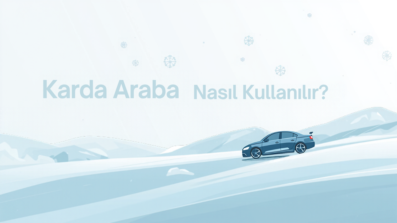 Karda araba kullanımı görseli